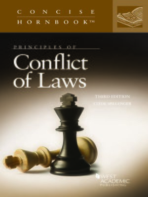 cover image of Principles of Conflict of Laws